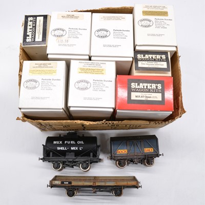 Lot 183 - Eleven scratch-built and kit-built O gauge model railway wagons