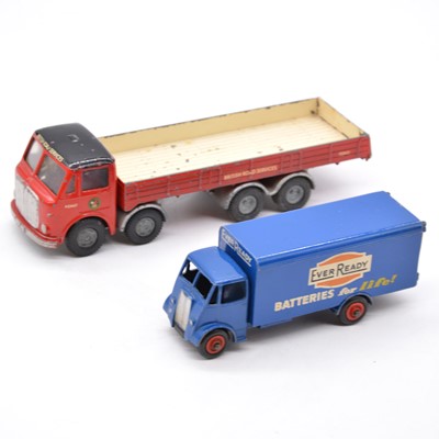 Lot 1070 - Tri-ang Spot-On A.E.C. Major '8' die cast model and Dinky Toys ref 918 Guy van 'Ever Ready'