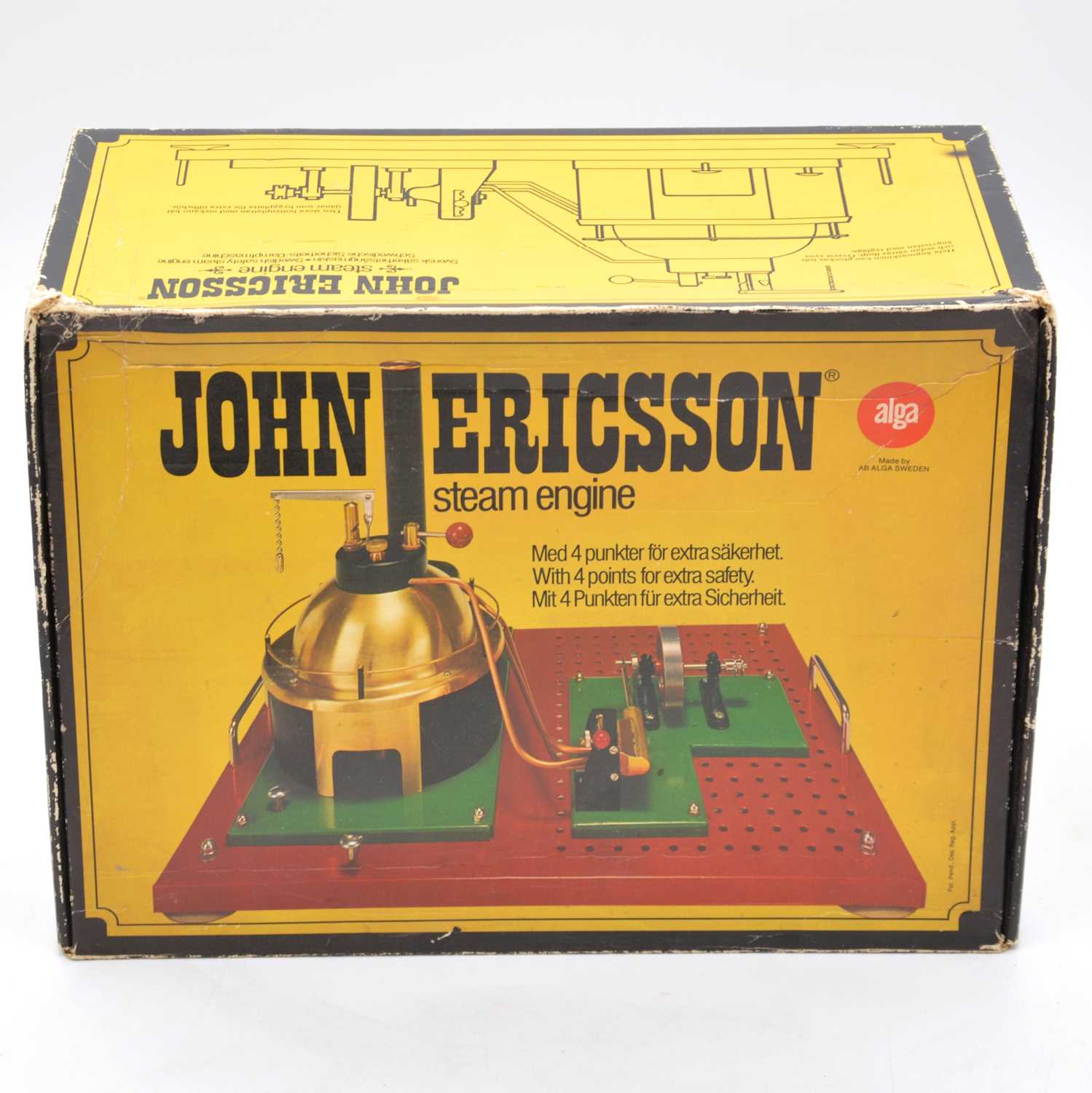Lot 92 - John Ericsson live steam stationery engine, boxed