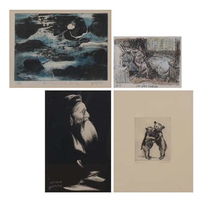 Lot 197 - After Bernard Dunstan, In the Cabin; and three other artists' prints