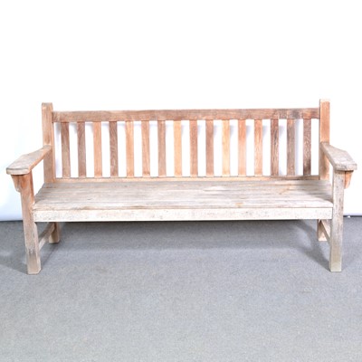 Lot 439 - Teak garden bench