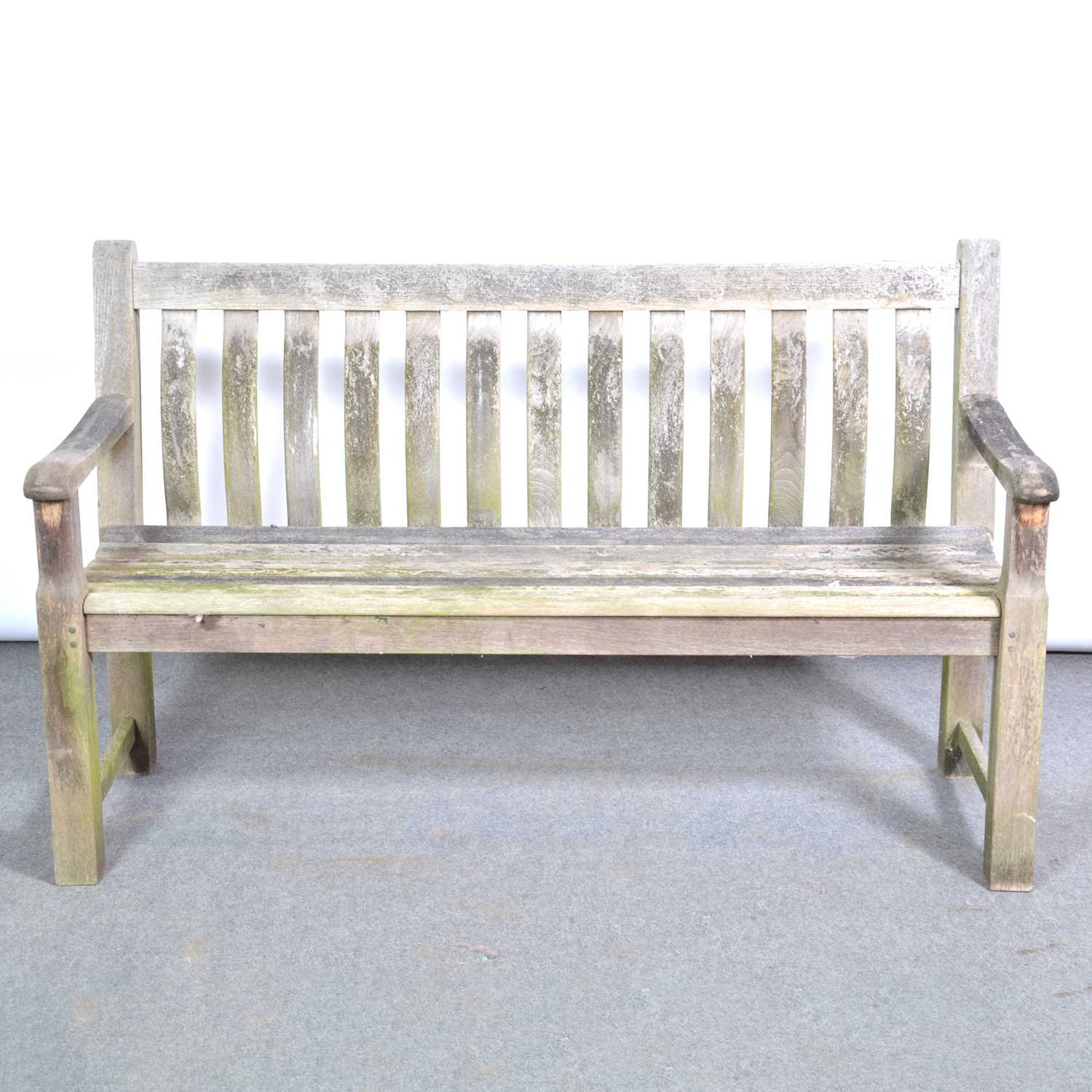 Lot 440 - Teak garden bench,