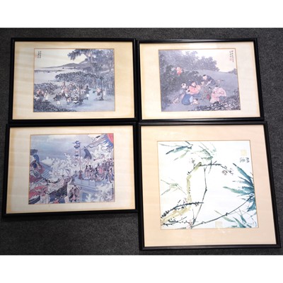 Lot 397 - Seven framed Asian prints