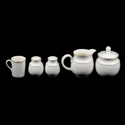 Lot 65 - Modern bone china dinner and part coffee service, Lumiere pattern by M&S