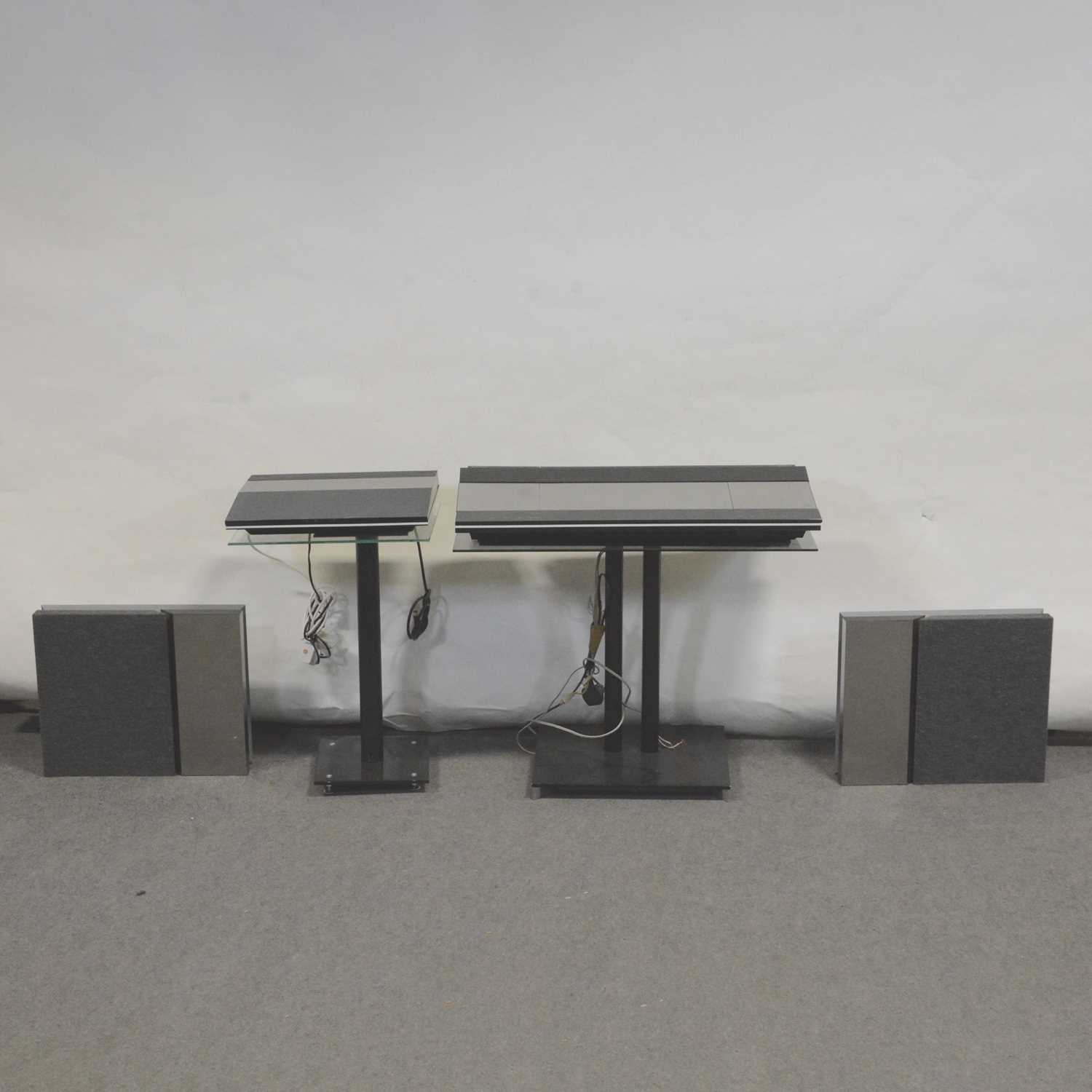 Lot 194 - Bang & Olufsen Beocenter 9500, with stand; Beogram 9500 turntable etc