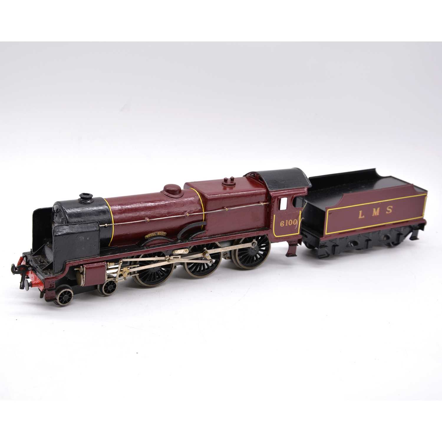 Lot 151 - Bassett-Lowke O gauge model railway electric locomotive, LMS 4-6-0 'Royal Scot'