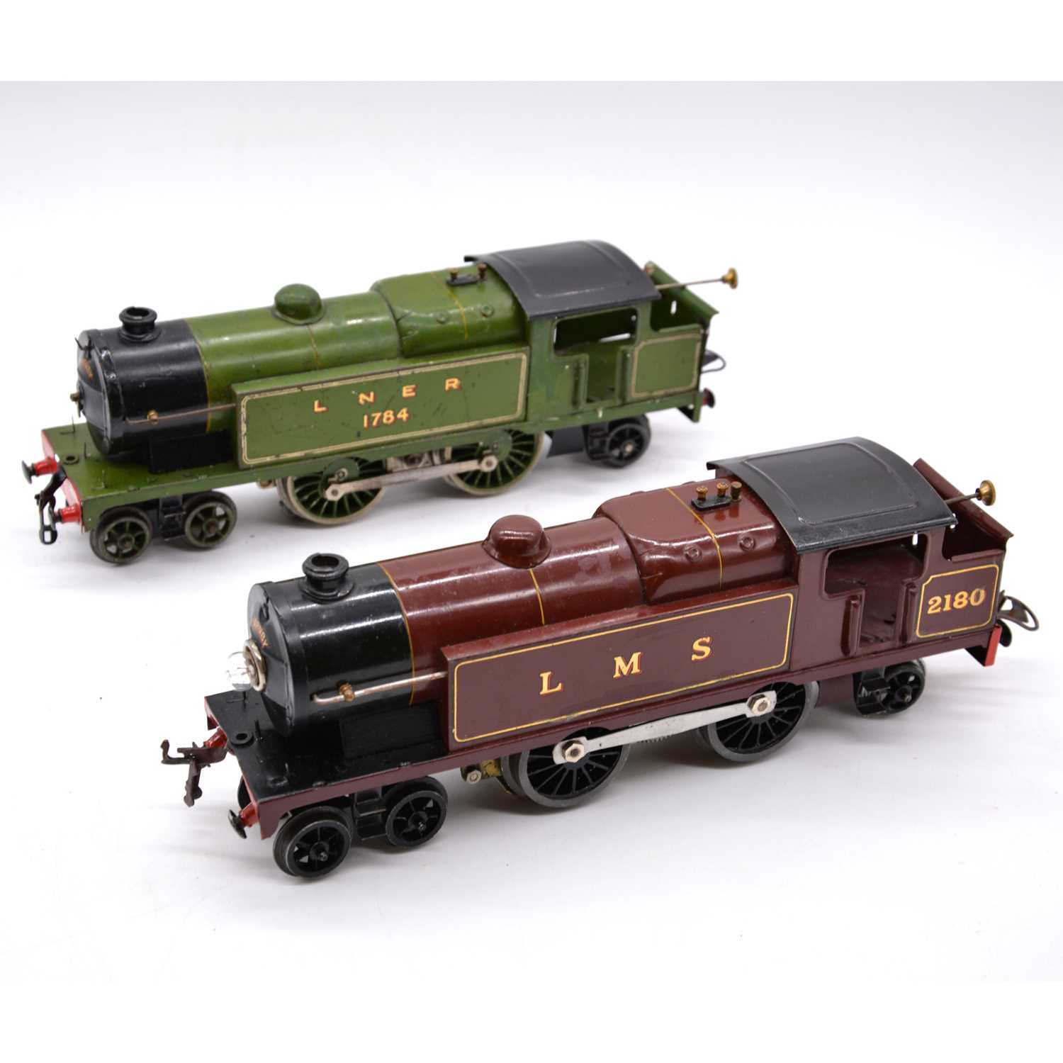 Lot 198 - Two Hornby O gauge model railway electric tank locomotives