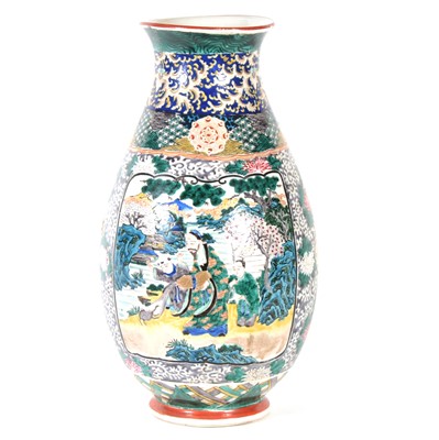 Lot 40 - Japanese porcelain famille verte vase