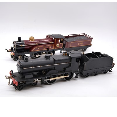 Lot 191 - Two Hornby O gauge model railway electric locomotives with tenders