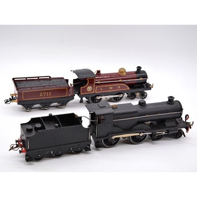 Lot 191 - Two Hornby O gauge model railway electric locomotives with tenders