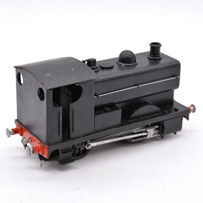 Lot 119 - O gauge model railway electric saddle tank locomotive, LMS 0-4-0, 3-rail.