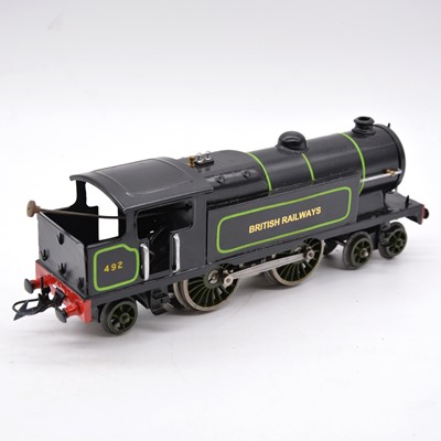 Lot 187 - Hornby O gauge model railway electric locomotive, BR 4-4-2, 492