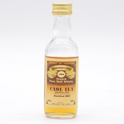 Lot 196 - Three single Islay malt whisky miniatures, Connoisseur's Choice