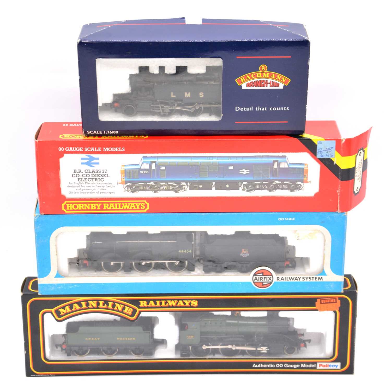 Lot 225 - Four Hornby, Airfix, Mainline railways and Bachmann OO gauge model railway locomotives