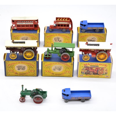 Lot 1135 - Eight Matchbox 'Models of Yesteryear' Die-cast models, some boxed.