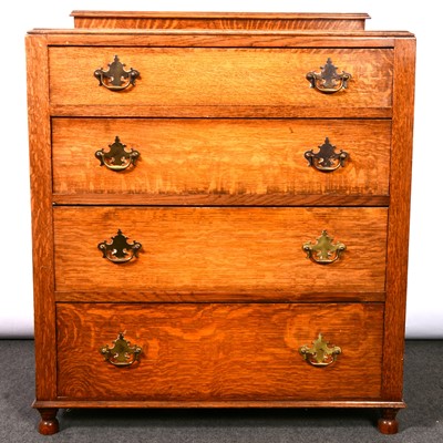 Lot 329 - Oak chest of drawers, 1940's