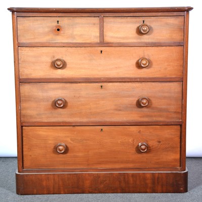 Lot 567 - Victorian mahogany chest of drawers