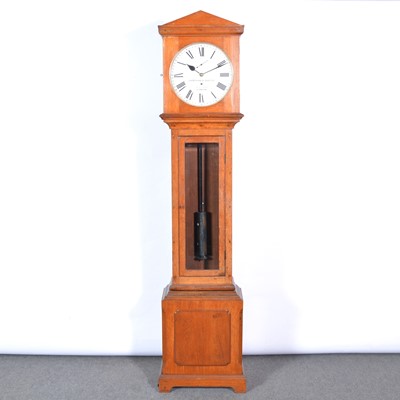 Lot 508 - Oak regulator longcase clock