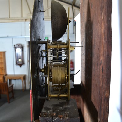 Lot 499 - Walnut longcase clock, part equation movement