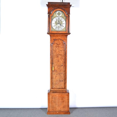 Lot 499 - Walnut longcase clock, part equation movement