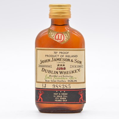 Lot 600 - John Jameson & Son, 3 Star, Irish Whiskey miniature, 1960s bottling