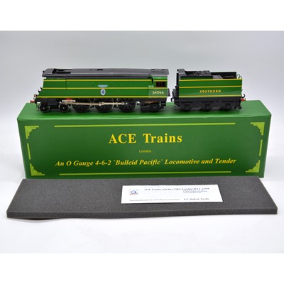 Lot 136 - ACE Trains O gauge electric locomotive, Bulleid Pacific Southern 4-6-2 'Spitfire'