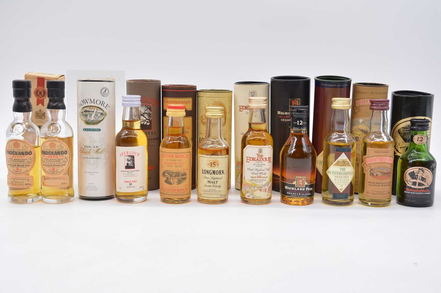 Lot 621 - Eleven assorted single malt whisky miniatures