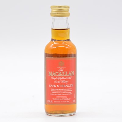 Lot 685 - Macallan Cask Strength, whisky miniature, US import