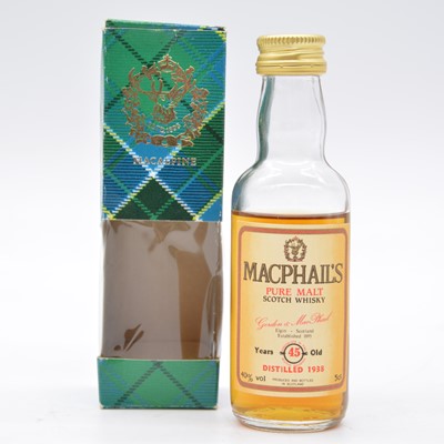 Lot 643 - MacPhail's 1938, 45 year old, Pure Malt whisky minature