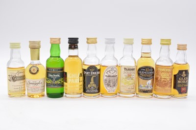 Lot 205 - Collection of single malt whisky miniatures, mostly 1980s/1990s