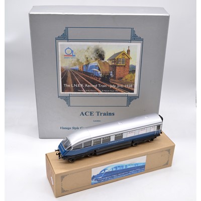 Lot 175 - Ace trains O gauge model railway L.N.E.R. '1938 record breaking' passenger coach set