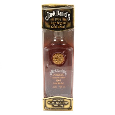 Lot 590 - Jack Daniel's, Old No. 7, Tennessee Sour Mash whiskey - 1905 Liege Belgium replica bottle