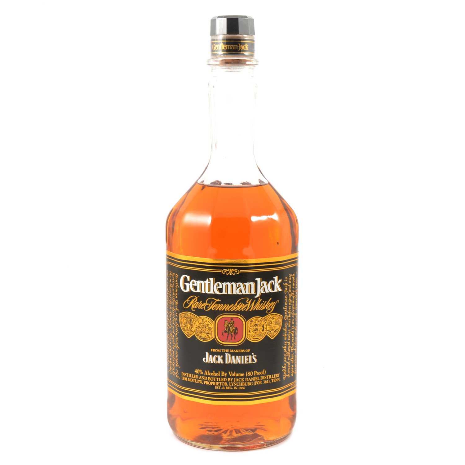 Lot 596 - Jack Daniel's Gentleman Jack, Tennessee Sour Mash whiskey - early 1990s bottling