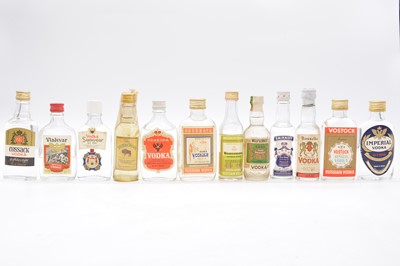 Lot 212 - Collection of assorted miniature Vodkas, Russian, Dutch, Polish, 1970s-1980s