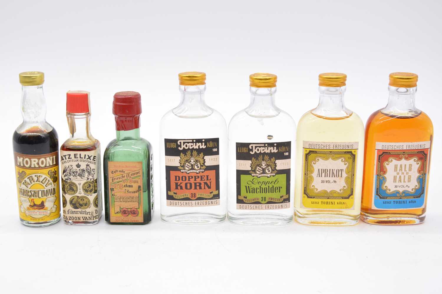 Lot 218 - Collection of assorted miniature spirits, liqueurs, and other alcohol