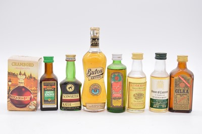 Lot 225 - Collection of assorted miniature spirits, liqueurs, and other alcohol
