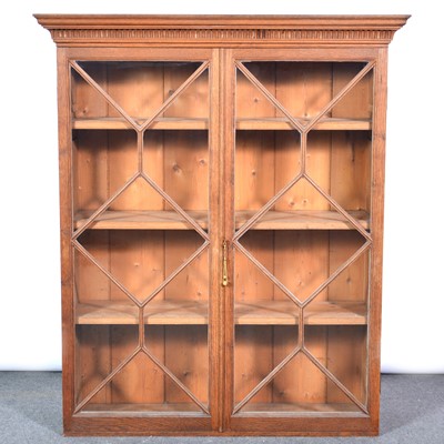 Lot 605 - George III oak bookcase top