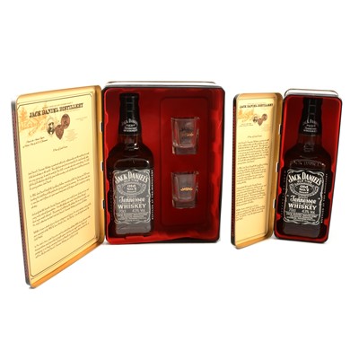 Lot 580 - Jack Daniel's, Old No. 7, Tennessee Sour Mash whiskey - Two French Presentation Gift Sets