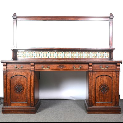 Lot 640 - Victorian mahogany mirror back sideboard, by Maple & Co.