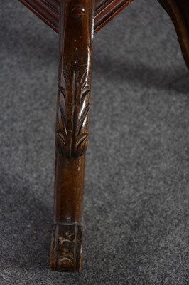 Lot 515 - Victorian walnut and beech harpist chair