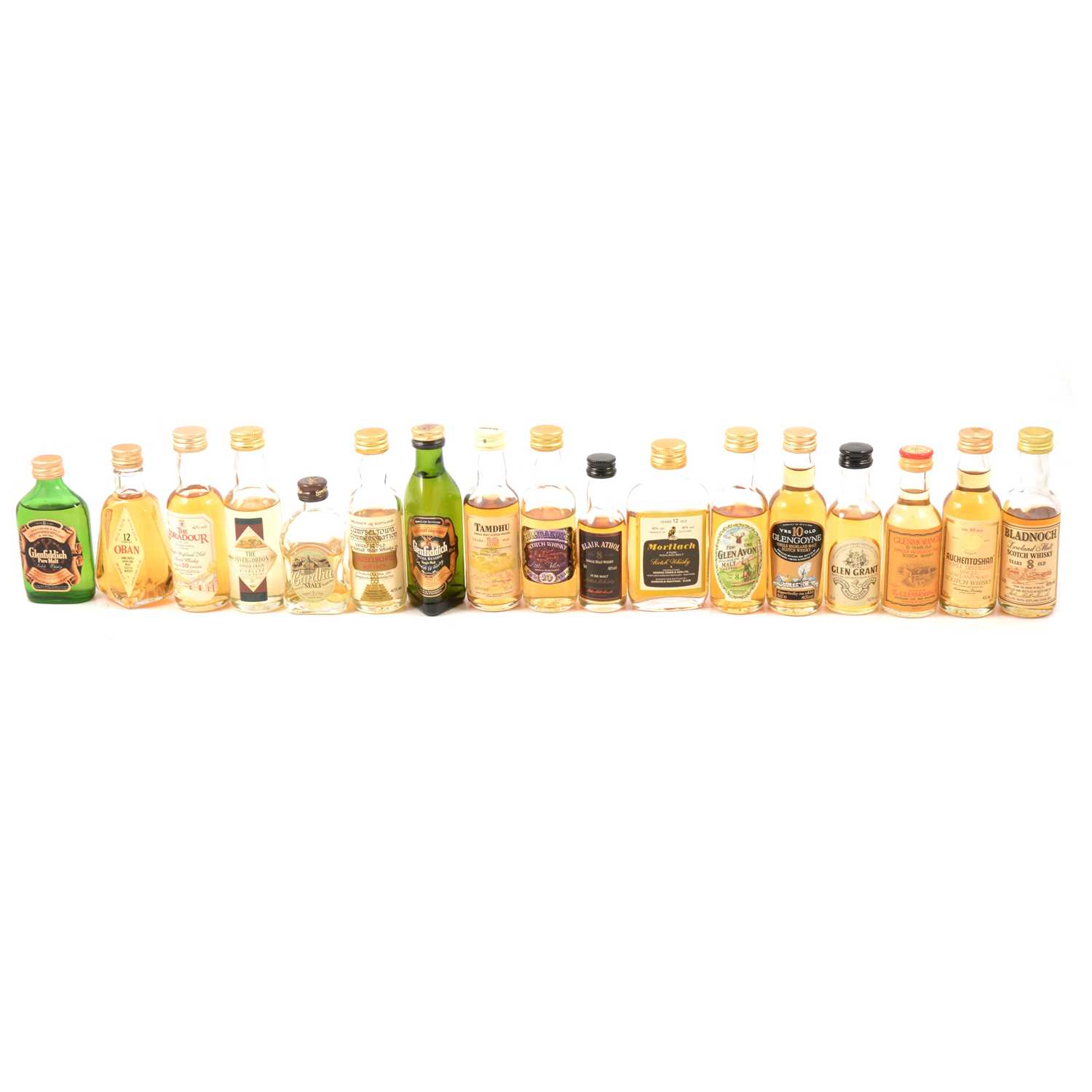 Lot 616 - Collection of seventeen single malt whisky miniatures, including Glenmorangie gift sets