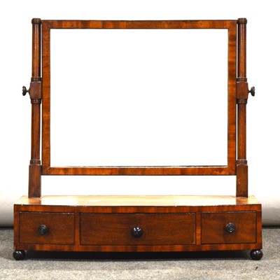 Lot 469 - Regency mahogany toilet mirror