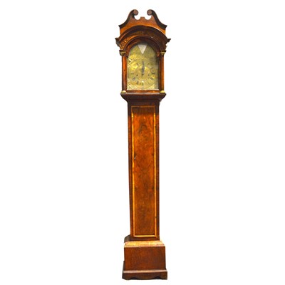 Lot 391 - Walnut longcase clock, Brounker Watts, London