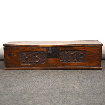 Lot 447 - Boarded elm box