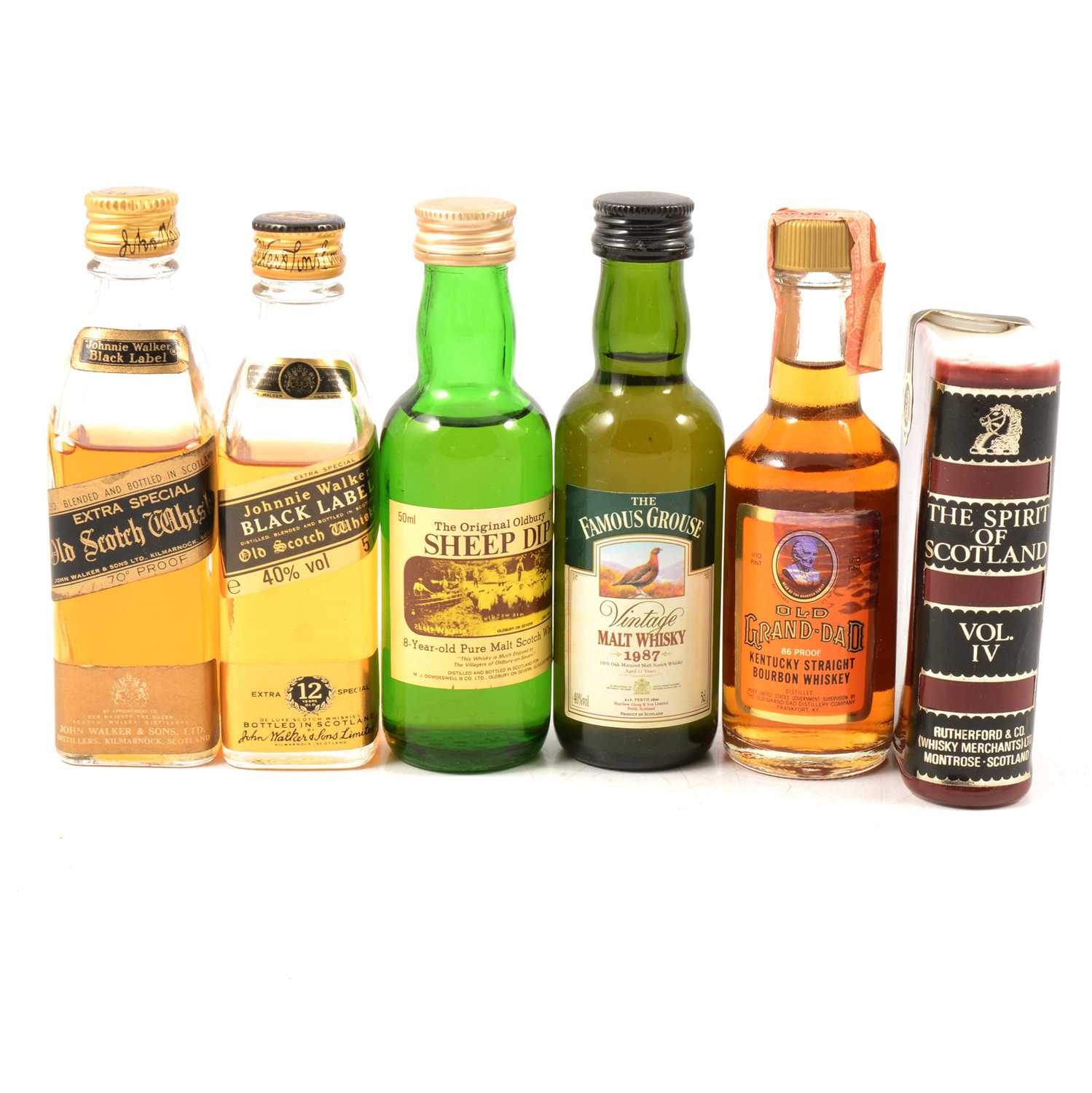 Lot 601 - Collection of 73 assorted whisky miniatures, mostly blends, various age bottlings