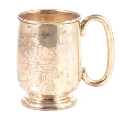 Lot 200 - A silver christening mug, Viner's Ltd, Sheffield 1936