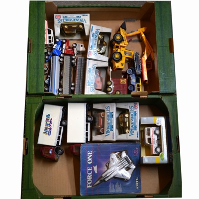 Lot 1241 - A box of Britains and Ertl modern die-cast models, some boxed.