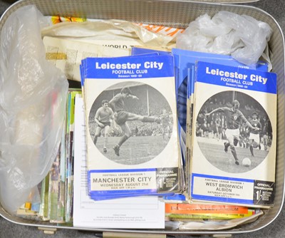 Lot 160 - A collection of football programmes and music ephemera.