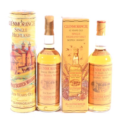 Lot 577 - Glenmorangie, 10 year old, 150th anniversary presentation, and another