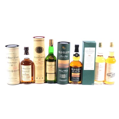 Lot 566 - Five assorted bottles of single malt Scotch whisky